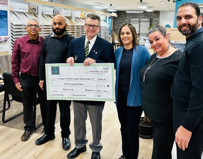 Designer's Carpet One Community Involvement in Local Mississauga Community